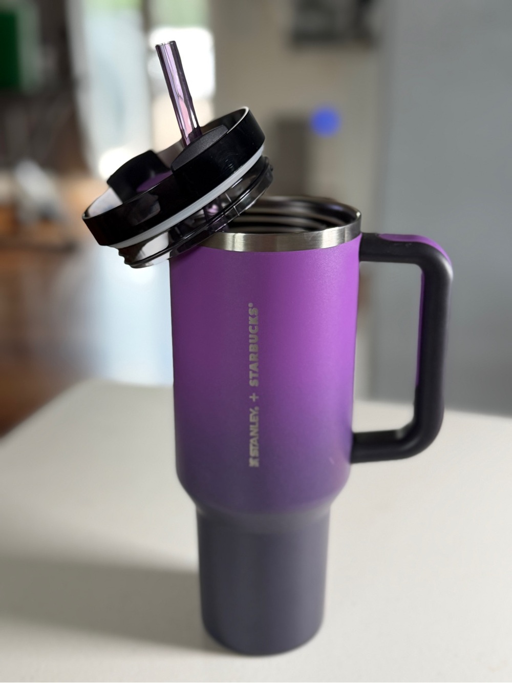 Stanley + Starbucks Halloween Purple/Black Ombre 40oz **Hard to Find!!**